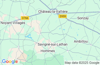 Map of Courcelles De Touraine