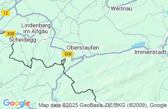 Map of Oberstaufen