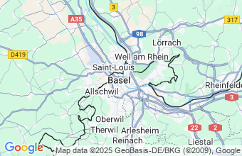 Map of Basel