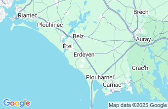 Map of Erdeven