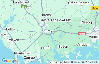 Map of Auray