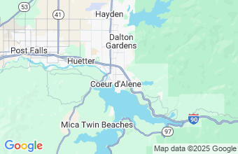 Map of Coeur d'Alene