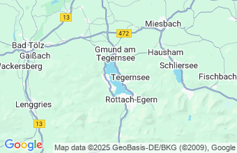 Map of Bad Wiessee Tegernsee