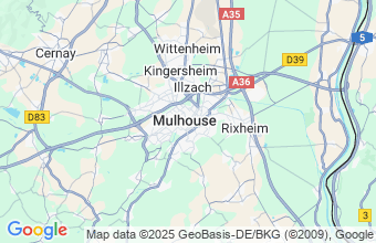 Map of Mulhouse