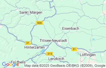 Map of Titisee Neustadt