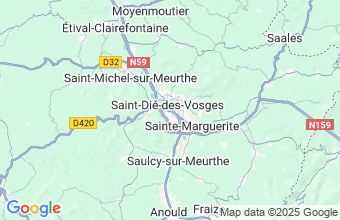 Map of SAINT DIE
