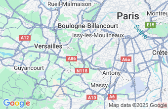 Map of Meudon-La-Foret