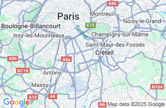 Map of Vitry sur Seine