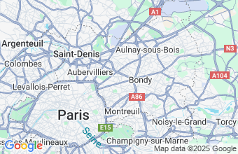 Map of Bobigny
