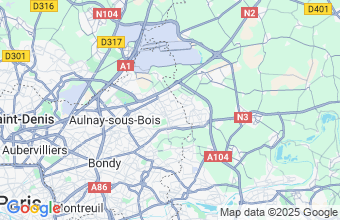 Map of Tremblay En France