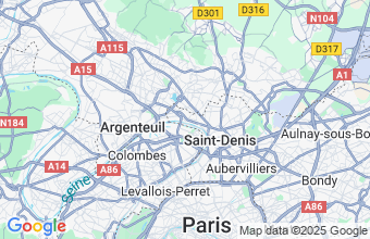 Map of Epinay Sur Seine