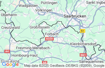 Map of Forbach