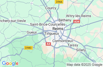 Map of Tinqueux