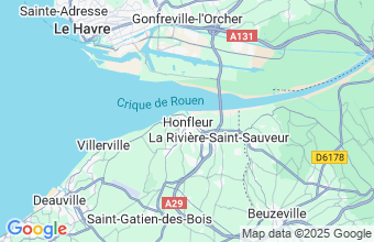 Map of Honfleur