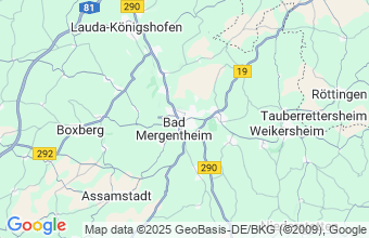 Map of Bad Mergentheim