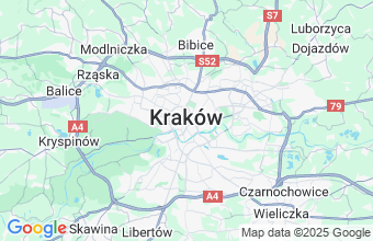 Map of Krakow