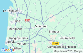 Map of Montreuil Sur Mer