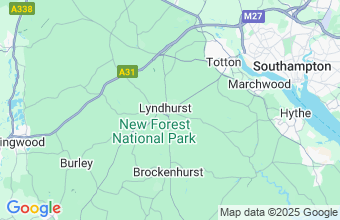 Map of Lyndhurst