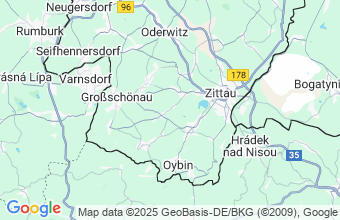 Map of Bertsdorf-Hoernitz