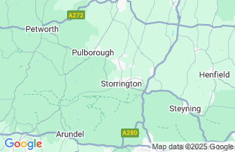 Map of West Sussex