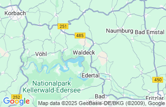Map of Waldeck