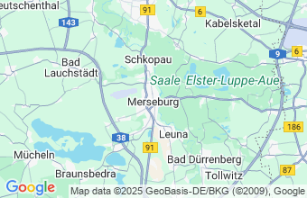 Map of Merseburg