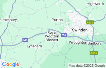 Map of Wootton Bassett Wiltshire