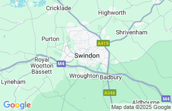 Map of Swindon Wiltshire