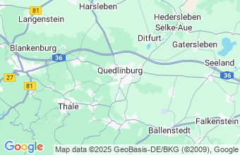 Map of Quedlinburg