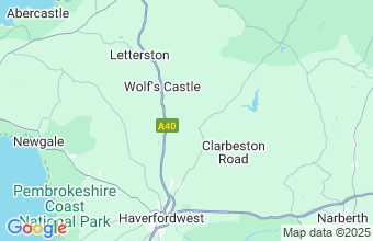 Map of Pembrokeshire