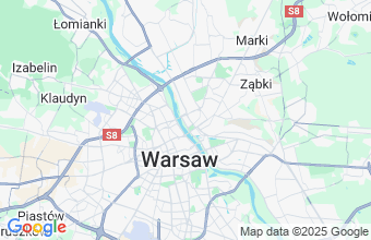 Map of Warsaw