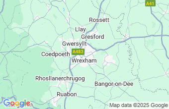 Map of Wrexham