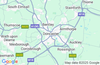 Map of Doncaster