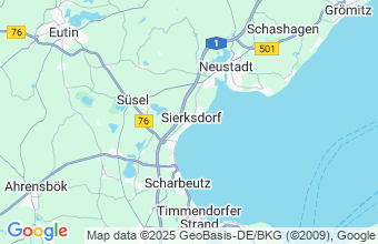 Map of Sierksdorf