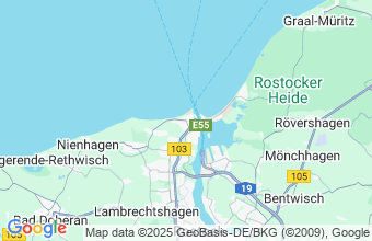 Map of Warnemuende