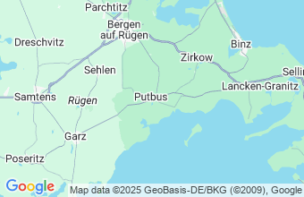Map of Putbus Wreechen