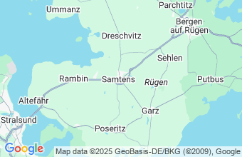 Map of Samtens/ Rügen