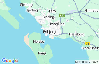 Map of Esbjerg