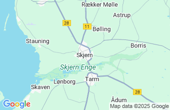 Map of SKJERN