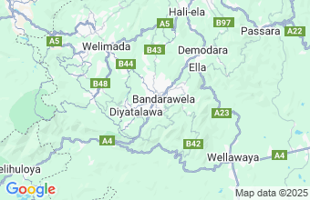 Map of Bandarawela