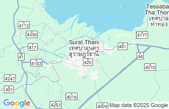 Map of Surat Thani